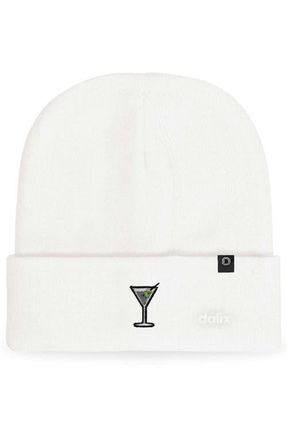 Dalix Martini Beanie Cap in White at Nordstrom