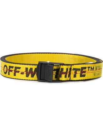 Off-white mini Industrial logo belt - Yellow