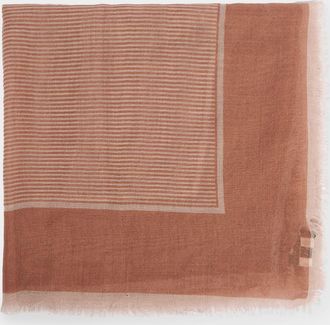 Saint Laurent Cassandre Cashmere & Silk Etamine Scarf