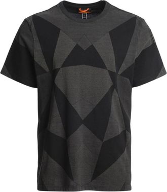 Parajumpers Mens Shispare Pr Black Skydrift Print T-shirt Cotton - Size Large