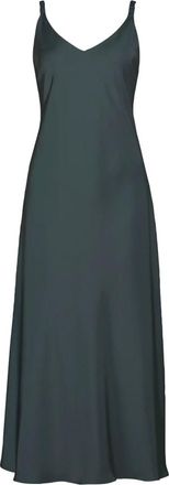 Vera Mont Kleedjes, Dames, Grijs, XL, Pailletten, Paillet Avondjurk met Brede Bandjes