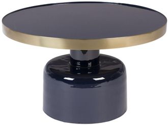 Zuiver Design Couchtisch Glam &oslash; 60 x 35 cm, Dunkelblau