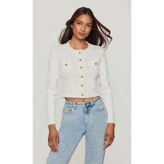 Generation Love Blossom Cardigan in White at Nordstrom, Size X-Large