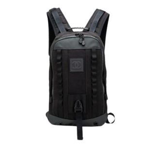 Chanel Pre-owned Backpacks, female, Black, Size: ONE SIZE Pre-owned Canvas Backpack