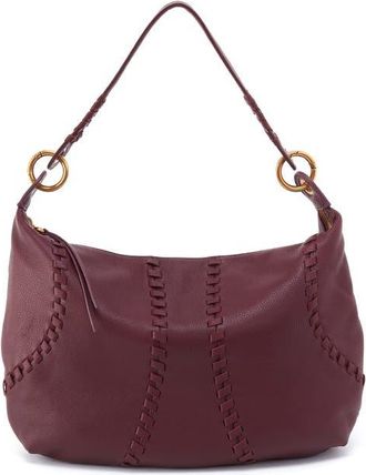 Hobo Opal Leather Shoulder Bag in Mulberry Glaze at Nordstrom