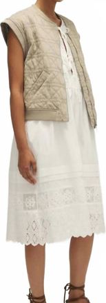 M&eacute;lissa Nepton Womens Dario Vest In Sage Green