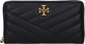 Tory Burch Tory Burch Kira Damens Geldb&ouml;rse aus schwarzem Leder