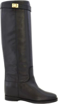Via Roma 15 Stivali con Lucchetto Oro - - Shoes - Donna - Nero - 38 EU