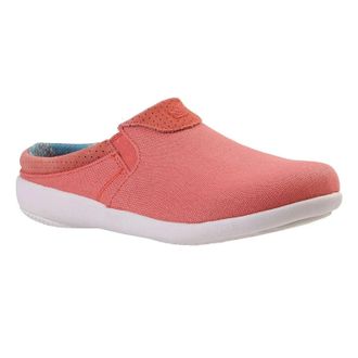 Spenco Womens Spenco Siesta Nuevo Mule Red Perforated Orthotic Slide Shoes HAWK2203