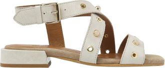 VIA VAI Gigi Polly Sandalen - Dames - Sandalen - Beige - 37 EU - Leer - Schoenen