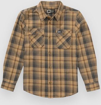 Salty Crew Daybreak Flannel Kids Hemd braun