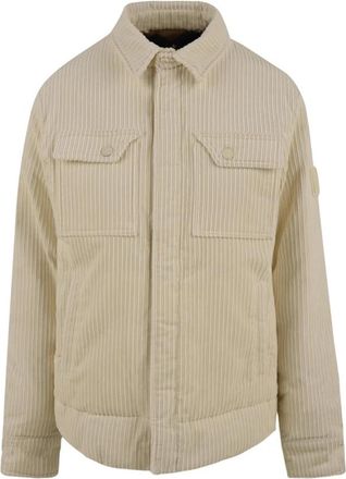 Afterlabel Beige Jassen met Logo Details - Heren - Zomerjassen - Beige - S - Jassen