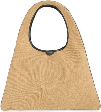 Alaia One Piece Woven Straw Hobo Bag in Naturel 113 at Nordstrom