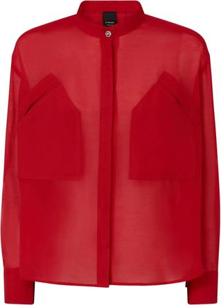 Pinko T-shirt con taschino - Rosso