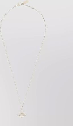 Vivienne Westwood crystal-embellished carmela bas relief pendant necklace