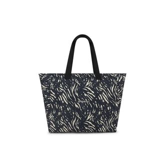 Freddy Borsa Shopper in canvas animalier con zip