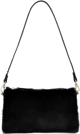 Manu Atelier Mini Prism Bag In Black Leather