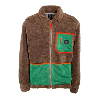 Brain Dead Light Jackets, male, Multicolor, Size: S Mesh Sherpa Fleece Jacket