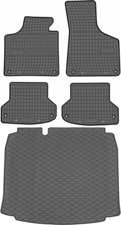 OEM Juego De Alfombrillas De Goma Para Audi A3 Ii 8p Sportback (2004-2013) + Alfombrilla Para El Maletero