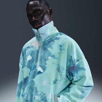 Nike Mens Therma-FIT Half-Zip Jacket in Green | HV3541-345