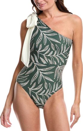 Summersalt The Bow-Shoulder Ruched Sidestroke One-Piece