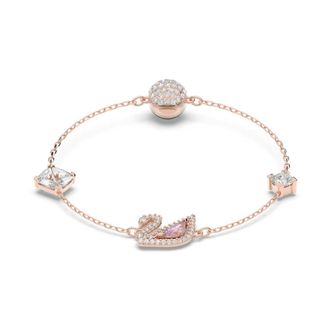Swarovski Schitterende Zwaan Armband - Dames - Armbanden - Roze - ONE Size - Accessoires