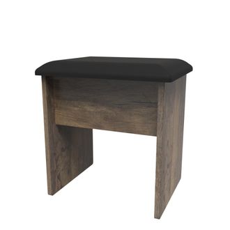 Welcome Furniture Havana Ready Assembled Dressing Table Stool - Vintage Oak - Welcome Furniture | TJ Hughes