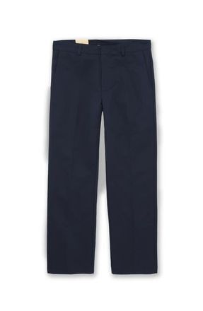 Fortela Maine Heavy Cotton Gabardine Chino Pants in Navy at Nordstrom, Size 34 Eu