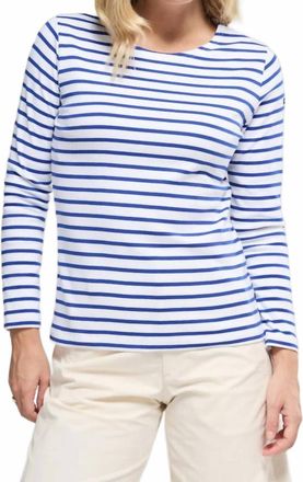 Armor Lux Lesconil Breton Striped Shirt In Blanc/etoile