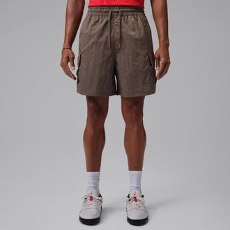 Nike Jordan Mens Jordan Brooklyn Woven Cargo Shorts in Brown | IM8967-274