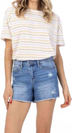 Judy Blue High Waist Distressed Short In Blue