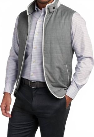 David Donahue Urban Vest In Smoke Grey