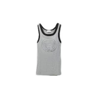 Versace Dames, Tops, Grijs, Maat: S Katoen