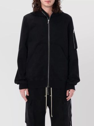 Rick Owens hooded bomber eyelet hood