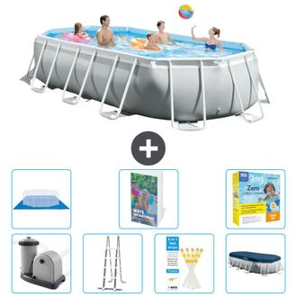 Intex Piscina Prism Frame Oval - 503x274x122 Cm - 8-piezas S546