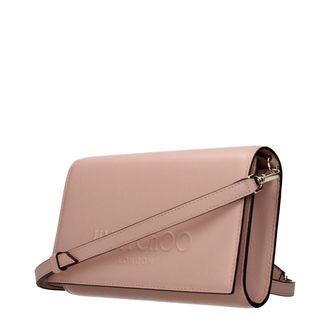 Jimmy Choo London Womens Leather Clutch Pink