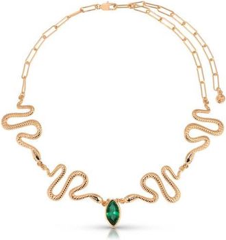 Ettika Serpentina Choker Necklace in Green at Nordstrom