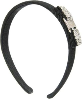 Ferragamo Pre-owned Accessories, female, Black, Size: ONE SIZE Pre-owned Cotton Hair Accessory