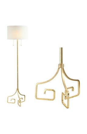 Jonathan Y Designs Newman 61.5 Transitional Glam Metal LED Floor Lamp, Gold Painting at Nordstrom