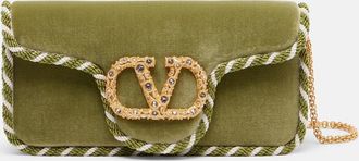 Valentino Garavani Clutch Locò Mini in velluto