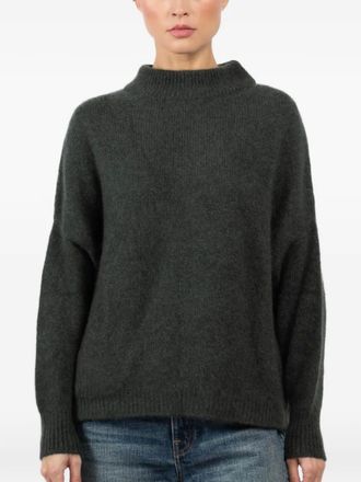 Dusan funnel-neck sweater - Groen