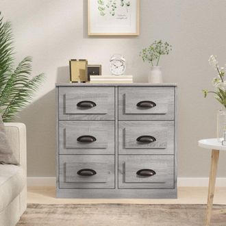 Berkfield Home Sideboard Grey Sonoma 70x35.5x67.5 cm Engineered Wood