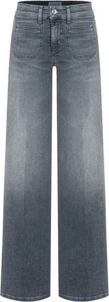 Cambio Wijde Pijp Jeans - Dames - Loose Fit Jeans - Grijs - S - Jeans
