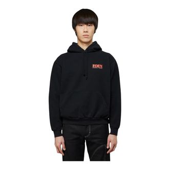 Eden Power Corp Hoodies, male, Black, Size: S Logo Hooded Sweatshirt