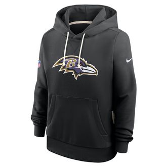 Nike Baltimore Ravens Sideline Nike Womens Dri-FIT NFL Pullover Hoodie in Black | 03C300A8G-A0M