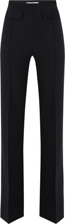 Elisabetta Franchi Tailored High-Waist Trousers with Pressed Creases