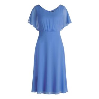 Vera Mont Kleedjes, Dames, Blauw, XL, Leer, Midi Jurken