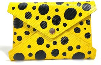Louis Vuitton Black Yellow Leather Pochette Pouch (Pre-Owned)