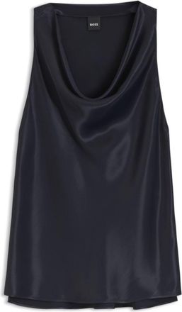 BOSS Cowl-neck satin blouse