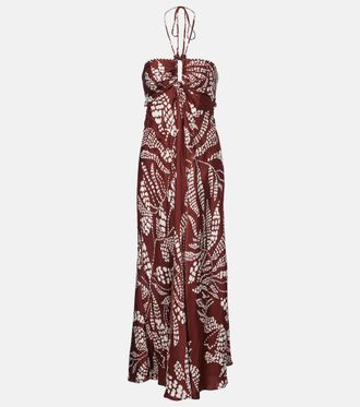 Poupette St Barth Carla printed maxi dress